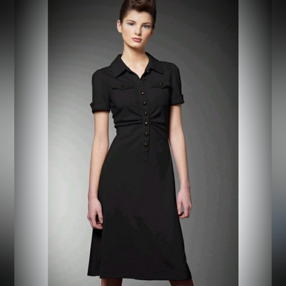 Diane Von Furstenberg Dresses & Skirts - Diane Von Furstenberg Wool Shirt Dress Black